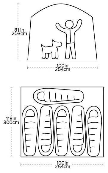 Big Agnes Big House 6 Rooibos-Shale 4 Big Agnes Big House 6 Rooibos-Shale - Afbeelding 2