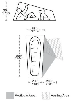 Big Agnes Copper Spur HV UL1 -Buitenkampeertent Winkel big agnes copper spur hv ul1 orange orange 1