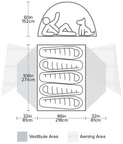 Big Agnes Copper Spur HV UL5 -Buitenkampeertent Winkel big agnes copper spur hv ul5 orange orange 2
