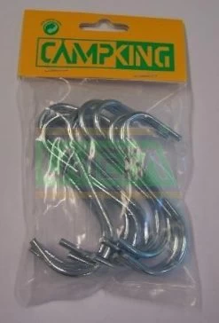 Campking S-Ophanghaak Gegalvaniseerd Staal 10 Stuks