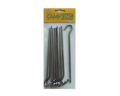 Campking Zak 10 Grondpen Open Oog 18 Cm