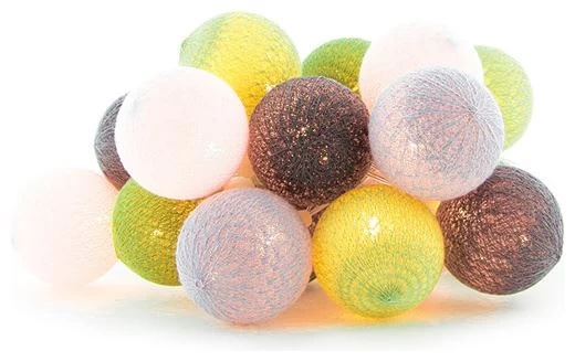 Cotton Ball Lights Outdoor Regular Light String Starter Kit Green 6 Cotton Ball Lights Outdoor Regular Light String Starter Kit Green - Afbeelding 4