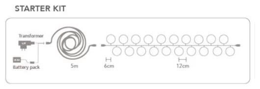Cotton Ball Lights Outdoor Regular Light String Starter Kit Green 9 Cotton Ball Lights Outdoor Regular Light String Starter Kit Green - Afbeelding 7