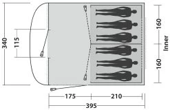 Easy Camp Edendale 600 Blue -Buitenkampeertent Winkel easy camp edendale 600 blue 2