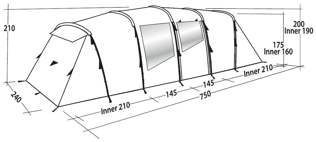 Easy Camp Huntsville Twin 800 Green 4 Easy Camp Huntsville Twin 800 Green - Afbeelding 2