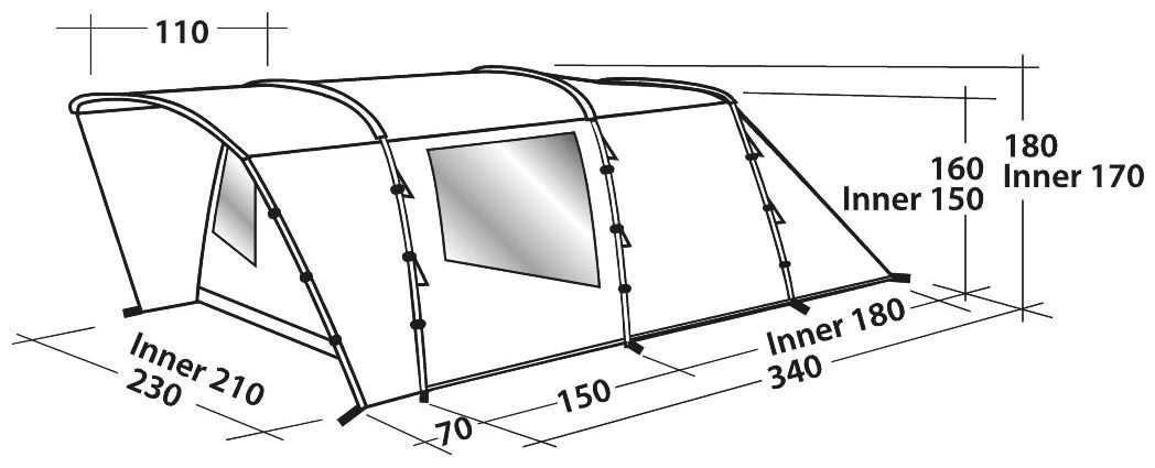 Easy Camp Palmdale 300 Blue 4 Easy Camp Palmdale 300 Blue - Afbeelding 2