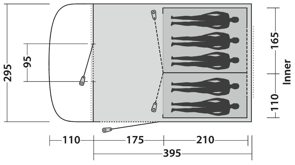 Easy Camp Palmdale 500 2022 Blue 5 Easy Camp Palmdale 500 2022 Blue - Afbeelding 3