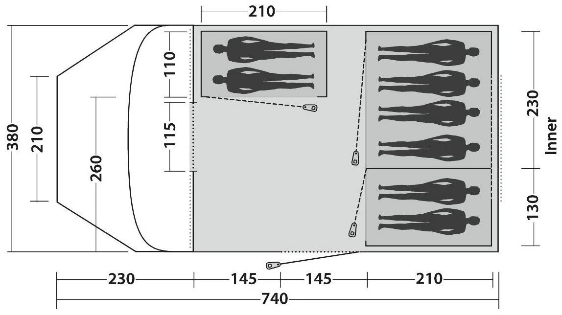 Easy Camp Palmdale 800 Lux Blue 5 Easy Camp Palmdale 800 Lux Blue - Afbeelding 3