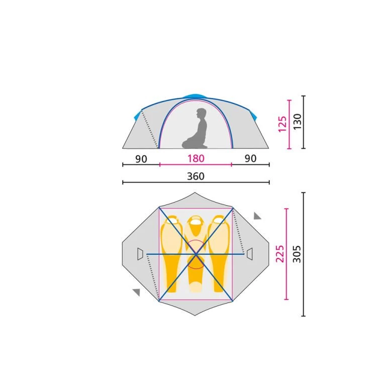 Jack Wolfskin Yellowstone III Vent Mountain Green 4 Jack Wolfskin Yellowstone III Vent Mountain Green - Afbeelding 2