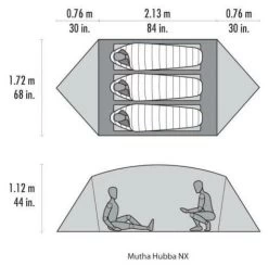 MSR Mutha Hubba NX Gray -Buitenkampeertent Winkel msr mutha hubba nx grey 2