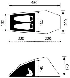 Nomad Bedouin 2 LW Calliste Green -Buitenkampeertent Winkel nomad bedouin 2 lw calliste green 1 1