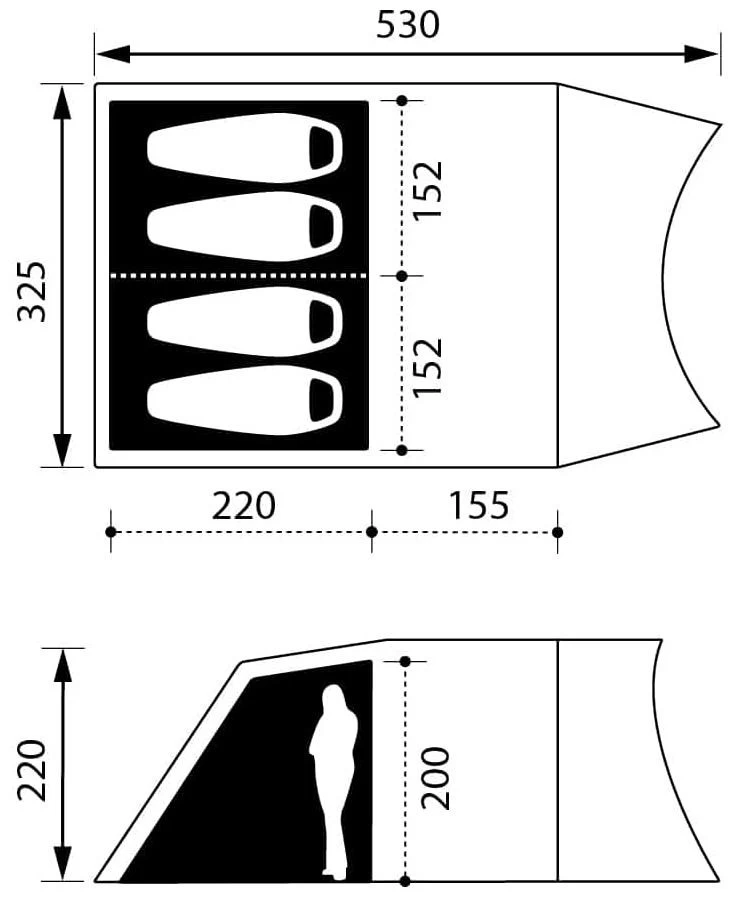 Nomad Dogon 4 Compact LW Twill 4 Nomad Dogon 4 Compact LW Twill - Afbeelding 2