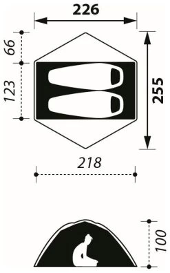 Nomad Jade 2 Pro Dill Green -Buitenkampeertent Winkel nomad jade 2 dill green 2
