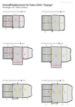 Outwell Air Repair Tube - Orange Transparent -Buitenkampeertent Winkel outwell air repair tube orange transparent 2