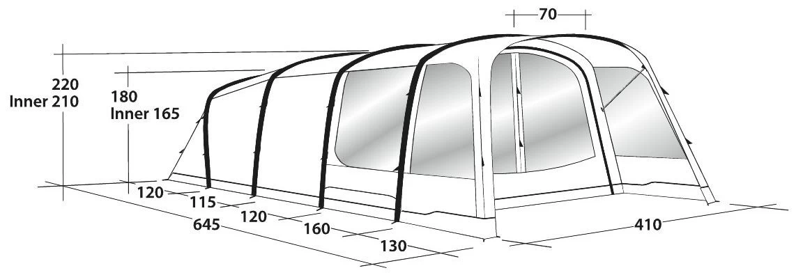 Outwell Avondale 6PA Package Deal 2022 Green 7 Outwell Avondale 6PA Package Deal 2022 Green - Afbeelding 5