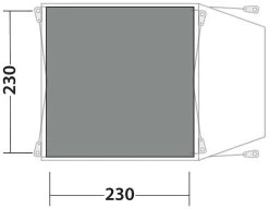 Outwell Beachcrest Flat Woven Carpet Black-Grey -Buitenkampeertent Winkel outwell beachcrest woven carpet grey 2