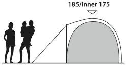 Outwell Cloud 5 Blue -Buitenkampeertent Winkel outwell cloud 5 blue 2 1