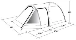 Outwell Cloud 5 Plus Blue -Buitenkampeertent Winkel outwell cloud 5 plus blue 3