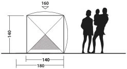 Outwell Compton Beach Shelter Blue -Buitenkampeertent Winkel outwell compton beach shelter blue 3