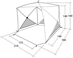 Outwell Compton Beach Shelter Blue -Buitenkampeertent Winkel outwell compton beach shelter blue 4
