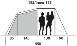 Outwell Dash 4 2022 Blue -Buitenkampeertent Winkel outwell dash 4 blue 2