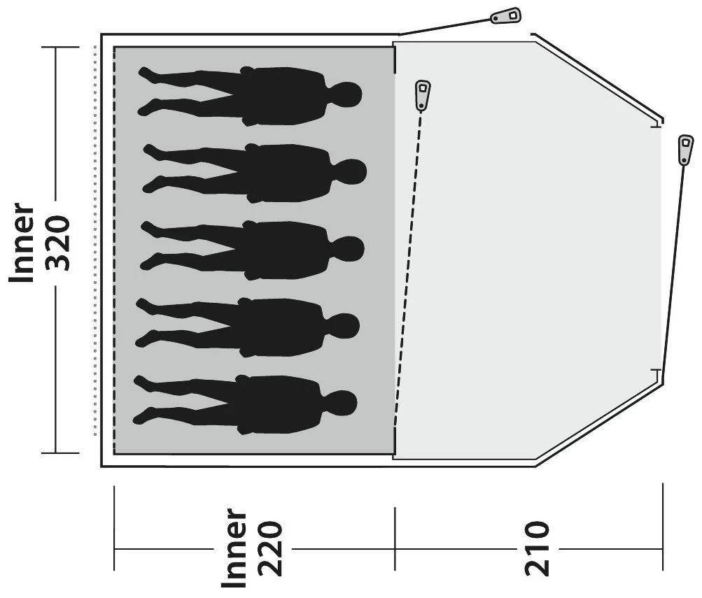 Outwell Earth 5 Blue 4 Outwell Earth 5 Blue - Afbeelding 2