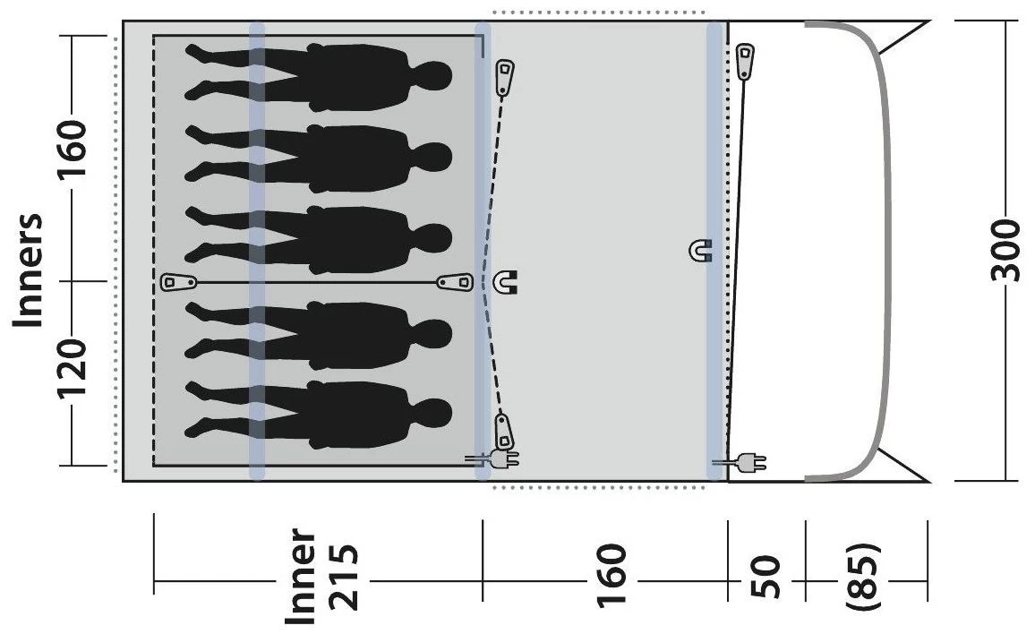 Outwell Elmdale 5PA Green 5 Outwell Elmdale 5PA Green - Afbeelding 3
