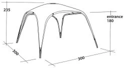 Outwell Event Lounge M Black-Grey -Buitenkampeertent Winkel outwell event lounge m grey 3 1