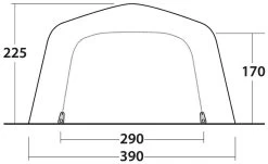 Outwell Forestville 6SA Navy Night 15 Outwell Forestville 6SA Navy Night -Buitenkampeertent Winkel outwell forestville 6sa navy night 3
