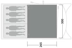 Outwell Greenwood 5 Flat Woven Carpet -Buitenkampeertent Winkel outwell greenwood 5 flat woven carpet grey 2