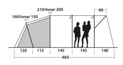 Outwell Greenwood 6 2022 Dark Leaf -Buitenkampeertent Winkel outwell greenwood 6 dark leaf 2