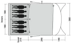 Outwell Greenwood 6 Package Deal 2022 Dark Leaf Tent + Footprint + Carpet -Buitenkampeertent Winkel outwell greenwood 6 package deal dark leaf 1 1