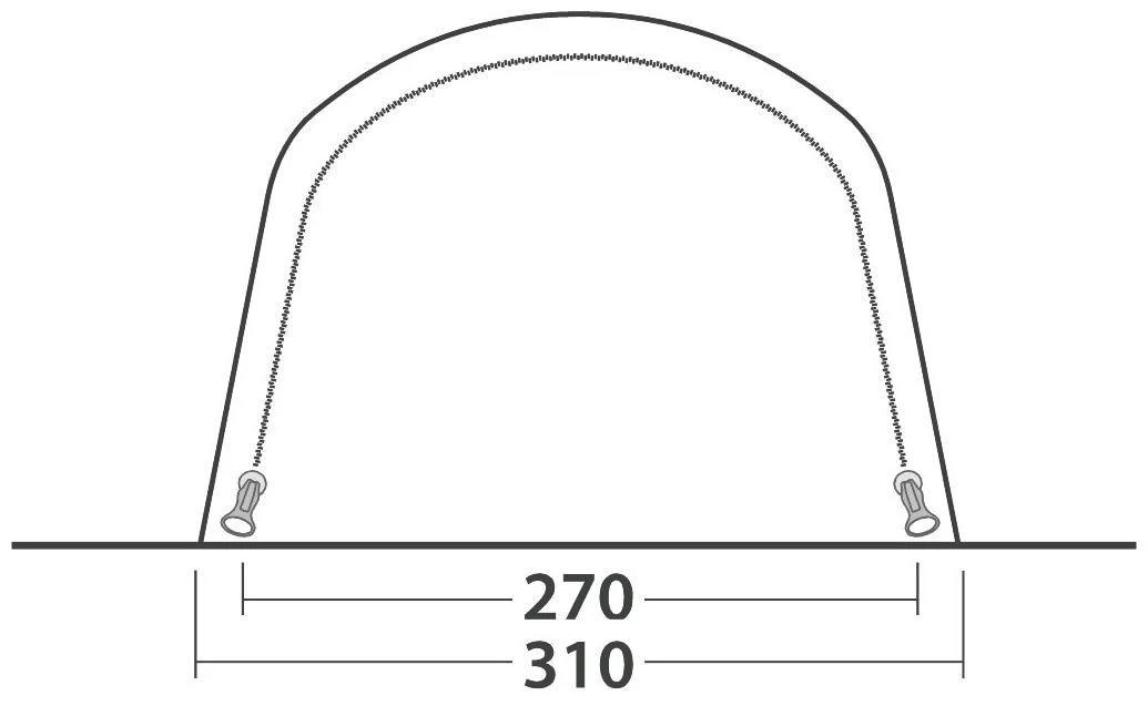 Outwell Hayward Lake 4ATC 2022 Navy Night 6 Outwell Hayward Lake 4ATC 2022 Navy Night - Afbeelding 4