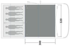 Outwell Hayward Lake 5ATC Flat Woven Carpet Black-Grey -Buitenkampeertent Winkel outwell hayward lake 5atc rock lake 5 atc flat woven carpet grey 1 1