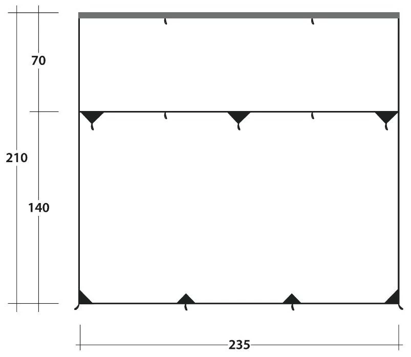 Outwell Hillcrest Tarp Green 4 Outwell Hillcrest Tarp Green - Afbeelding 2