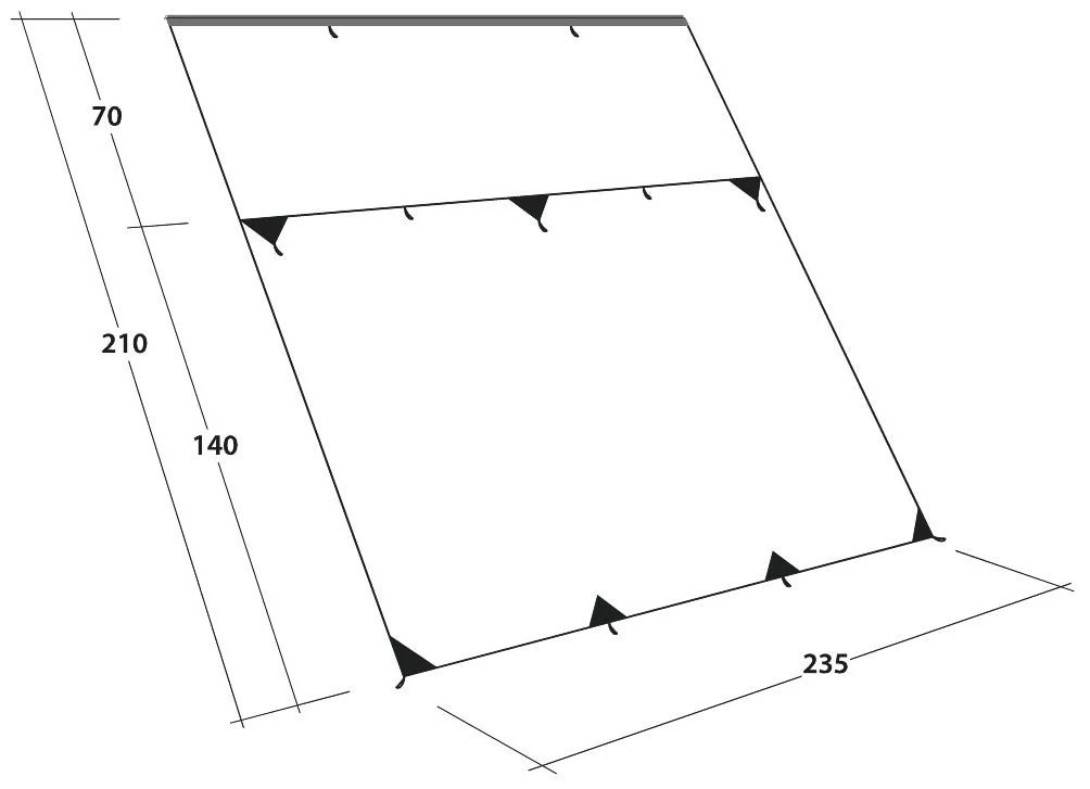 Outwell Hillcrest Tarp Green 5 Outwell Hillcrest Tarp Green - Afbeelding 3