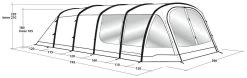 Outwell Knightdale 8PA -Buitenkampeertent Winkel outwell knightdale 8pa green 2