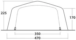 Outwell Knoxville 7SA Navy Night -Buitenkampeertent Winkel outwell knoxville 7sa navy night 2