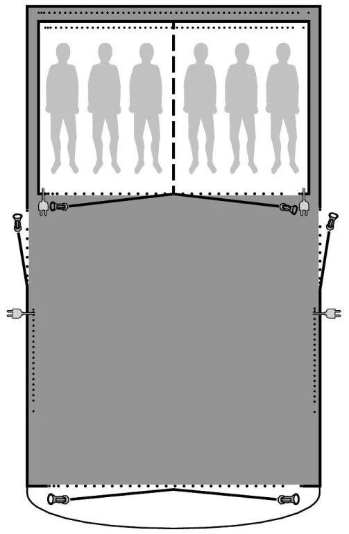 Outwell Mayville 6SA Footprint 4 Outwell Mayville 6SA Footprint - Afbeelding 2