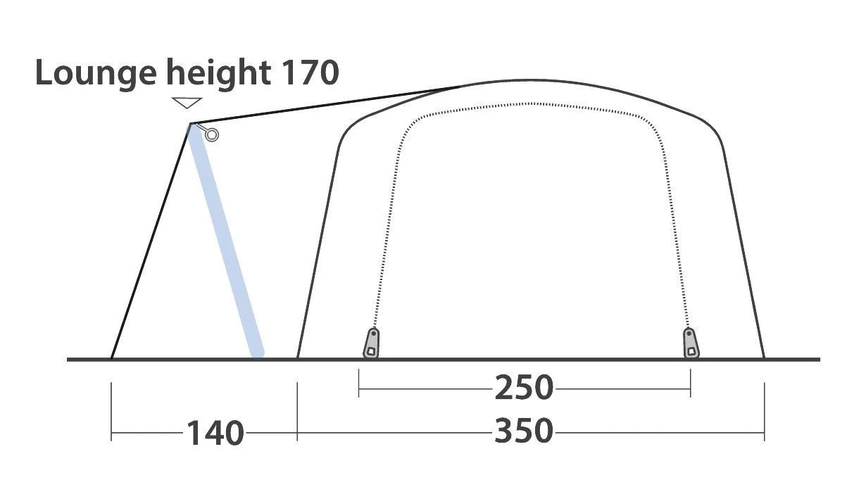 Outwell Mountain Lake 5ATC 2022 Navy Night 6 Outwell Mountain Lake 5ATC 2022 Navy Night - Afbeelding 4