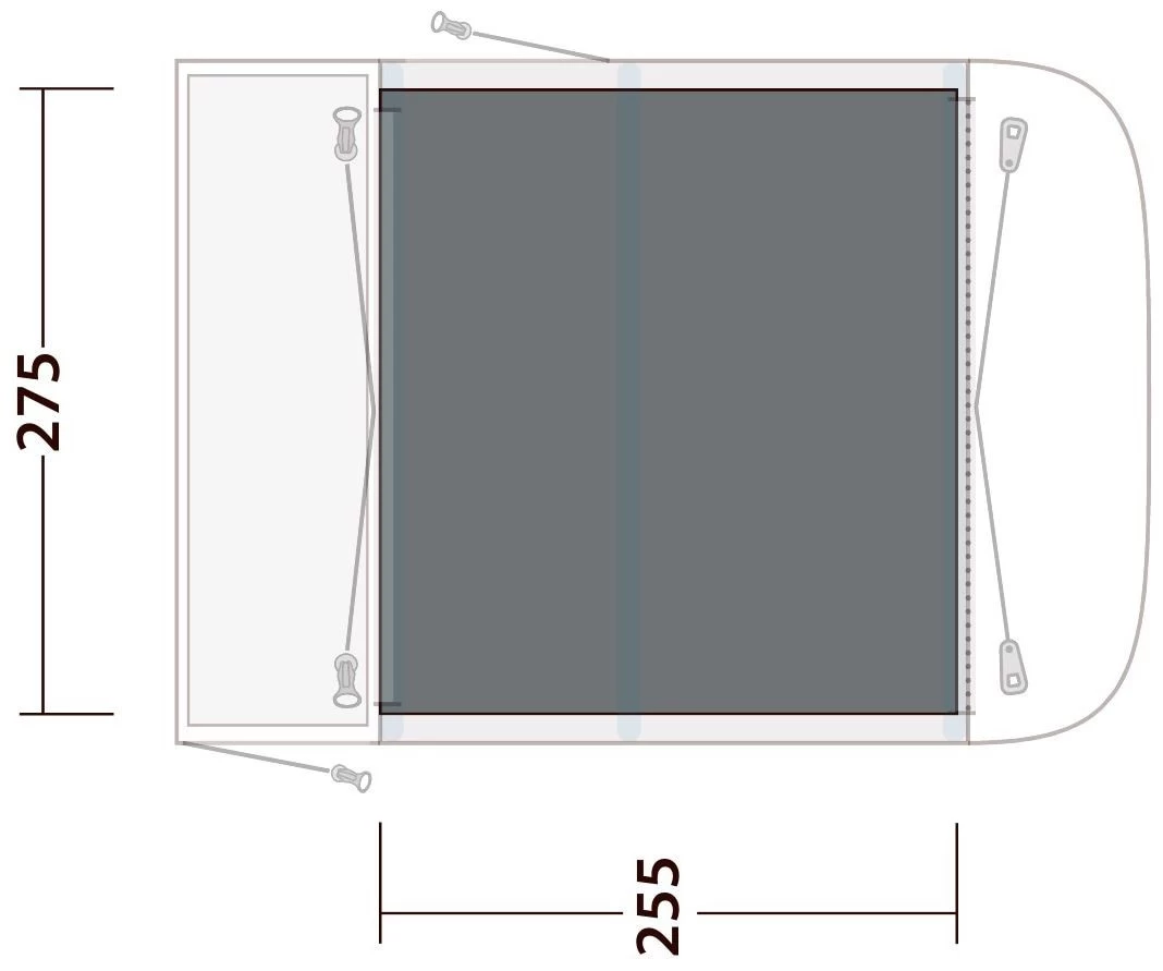 Outwell Newburg 260 Flat Woven Carpet 5 Outwell Newburg 260 Flat Woven Carpet - Afbeelding 3