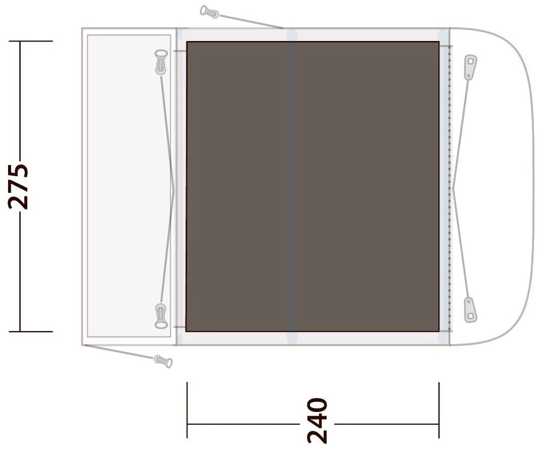 Outwell Newburg 260 Footprint Grey 3 Outwell Newburg 260 Footprint Grey