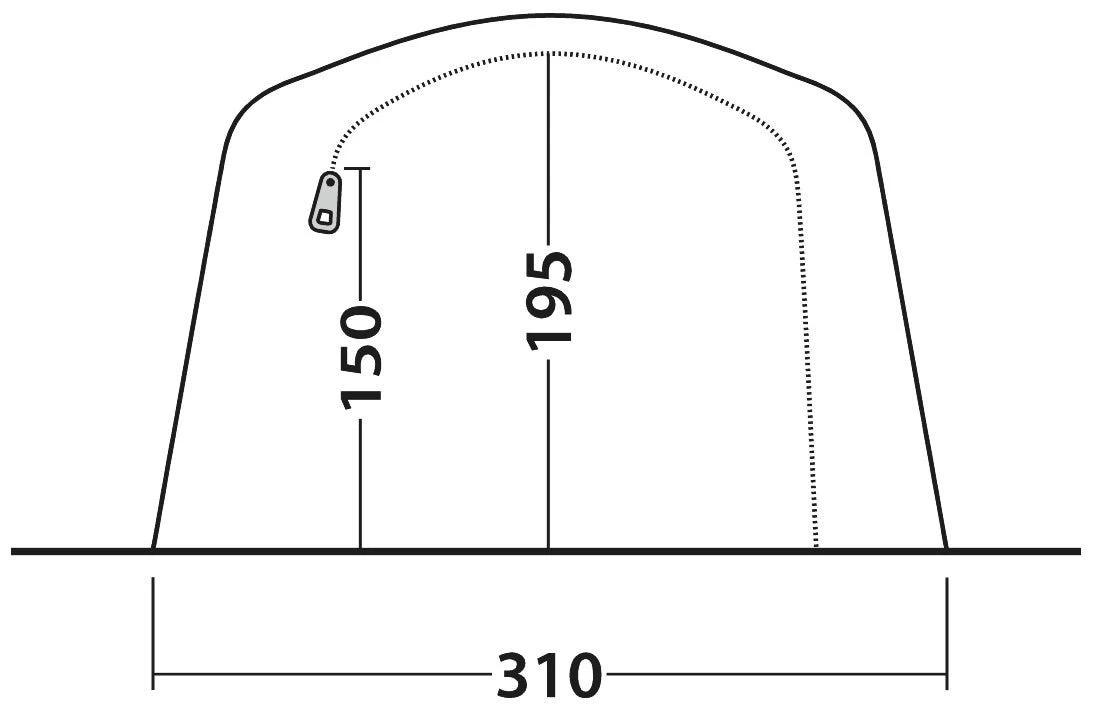 Outwell Parkdale 4PA Green 5 Outwell Parkdale 4PA Green - Afbeelding 3