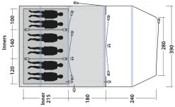Outwell Parkdale 6PA Green -Buitenkampeertent Winkel outwell parkdale 6pa green 1 1