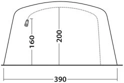 Outwell Parkdale 6PA Package Deal Green Tent + Footprint + Carpet -Buitenkampeertent Winkel outwell parkdale 6pa package deal green 3 1