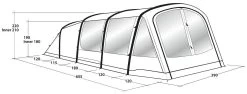 Outwell Parkdale 6PA Package Deal Green Tent + Footprint + Carpet -Buitenkampeertent Winkel outwell parkdale 6pa package deal green 4 1