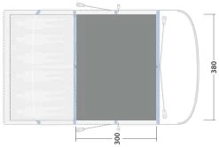 Outwell Springville 6SA Woven Carpet Black-Grey -Buitenkampeertent Winkel outwell springville 6sa woven carpet grey 2 1