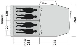 Outwell Springwood 4SG Blue 12 Outwell Springwood 4SG Blue -Buitenkampeertent Winkel outwell springwood 4sg blue 2 1