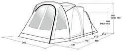 Outwell Springwood 5SG Blue -Buitenkampeertent Winkel outwell springwood 5sg blue 1 4
