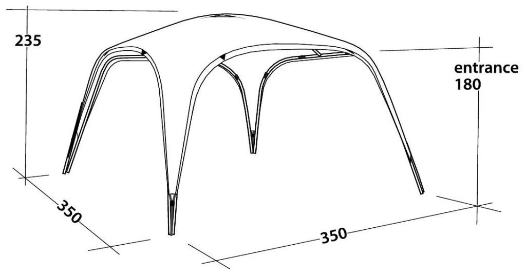 Outwell Summer Lounge L Blue 4 Outwell Summer Lounge L Blue - Afbeelding 2